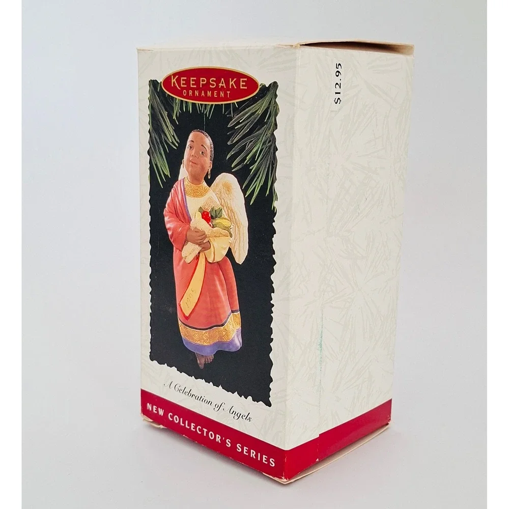 1995 Hallmark Keepsake A Celebration of Angels #1 Kwanzaa Ornament w/ Box